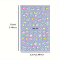 Cute Nail Stickers – Cherry, Strawberry & Heart DIY Decals Nail Art Stickers Babs 1PCS