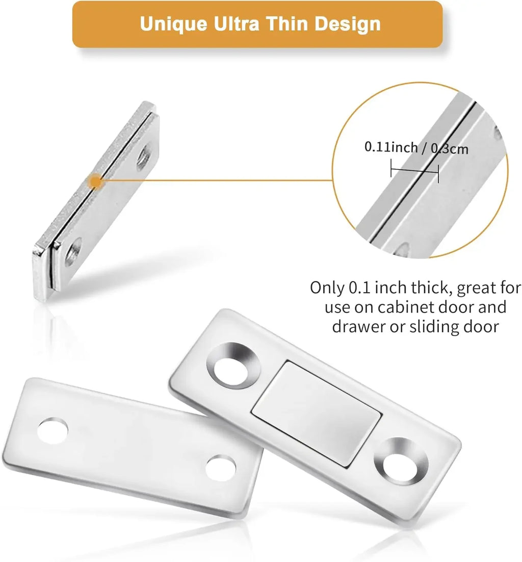 Ultra-Thin Cabinet Magnetic Catch – Adhesive Door & Drawer Magnet Cabinet Magnetic Catch Babs