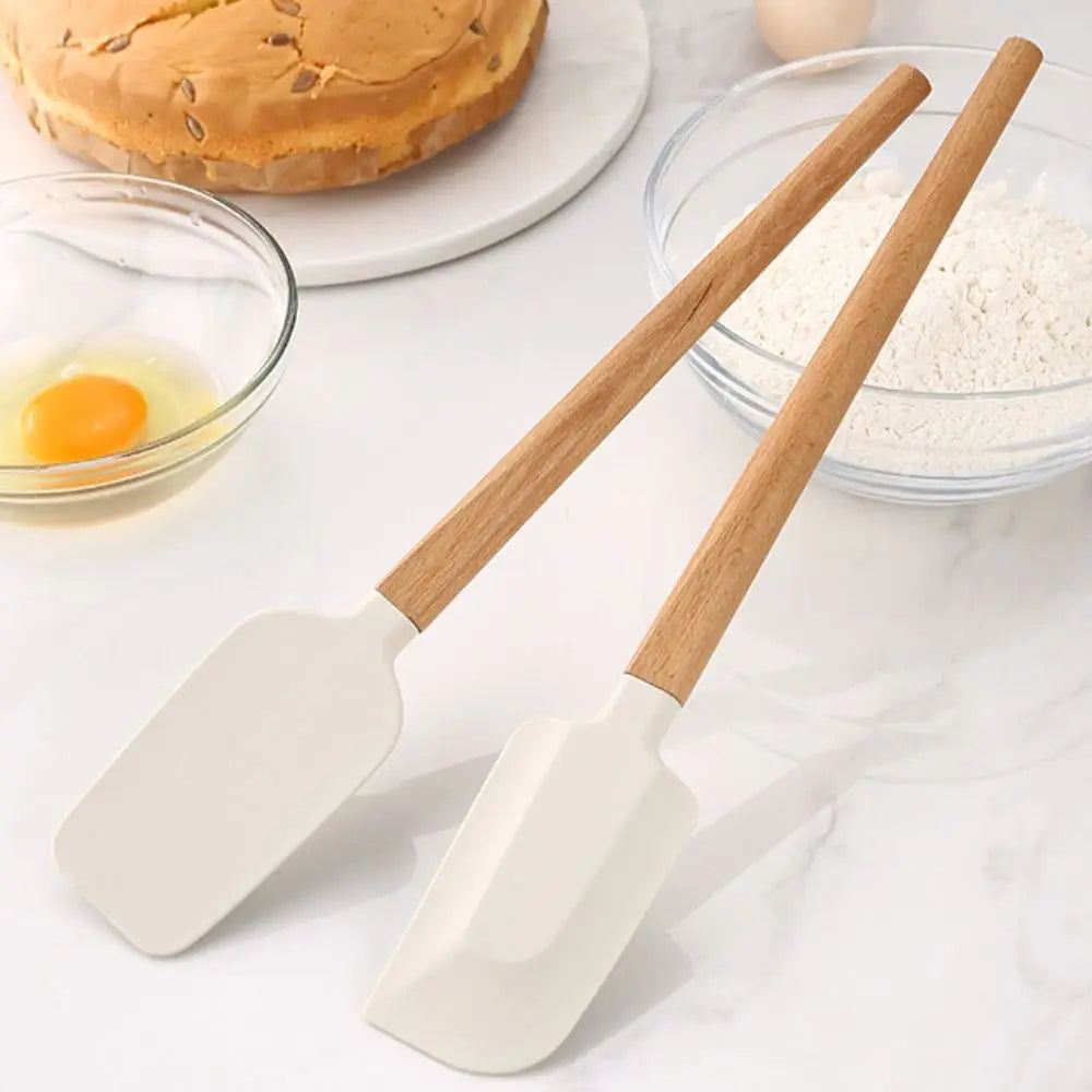 Silicone Baking Spatula – Heat-Resistant Long Handle Scraper Silicone Baking Spatula Babs