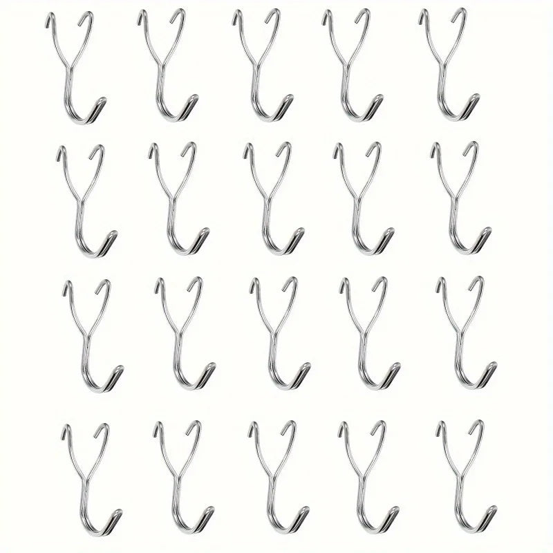 20-Pack Heavy Duty Stainless Steel Pegboard Hooks Pegboard Hooks Babs
