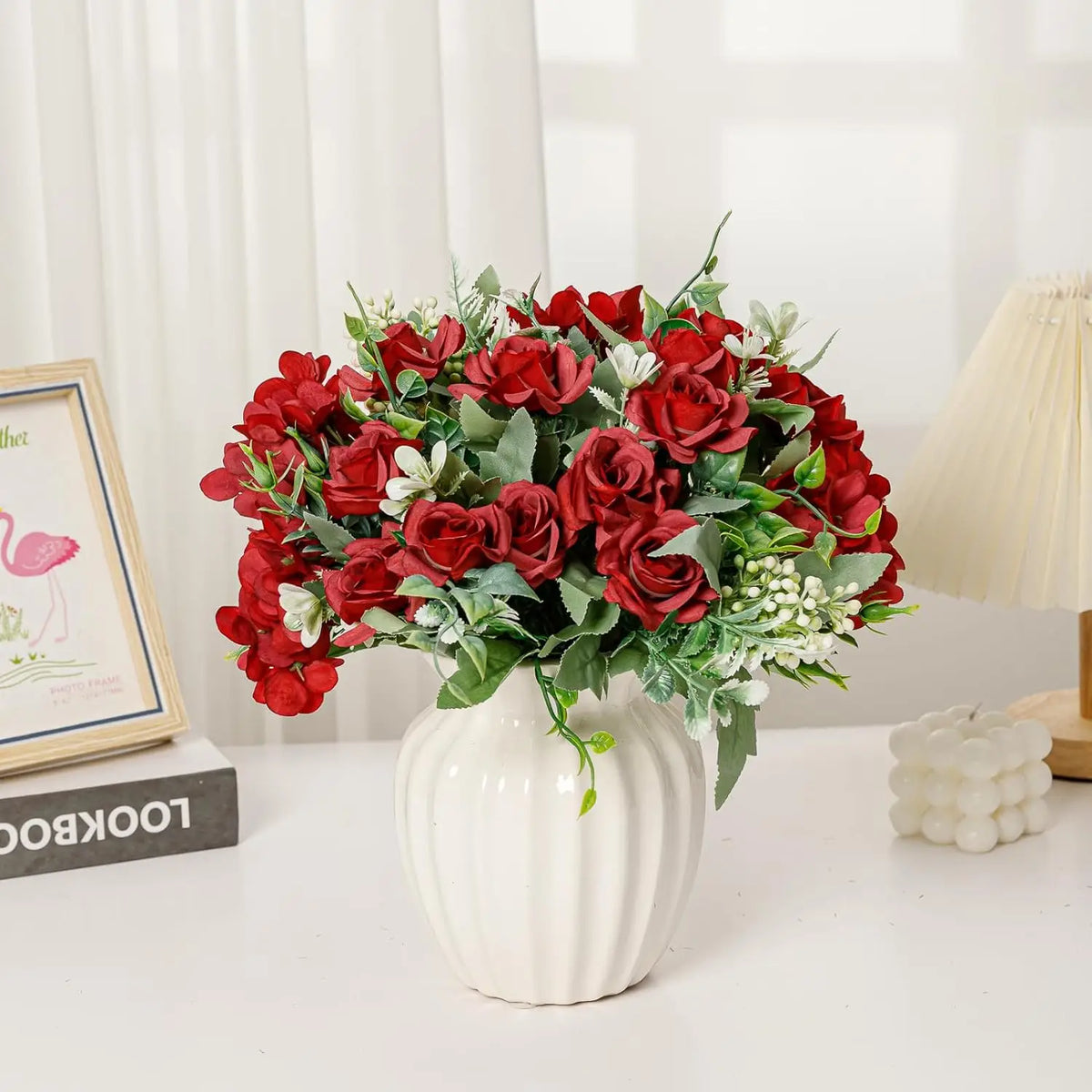 Silk Gardenia Hydrangea Artificial Bouquet – Wedding & Home Décor Artificial Flower Bouquet Babs