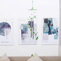 Dolphin Heart Wind Chime – Indoor & Outdoor Musical Decor Wind Chime Babs green