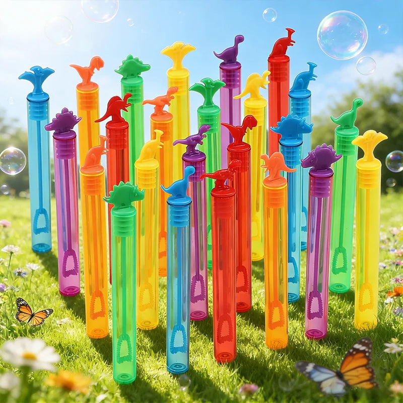 Dinosaur Bubble Tubes – Kids Party Favors 10/20/30 Pcs Bubble Toy Favors Babs