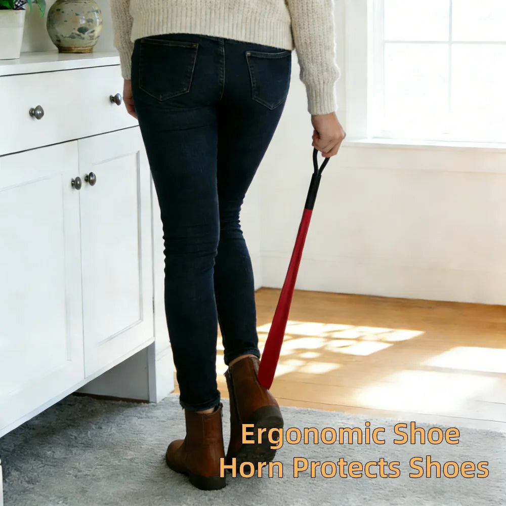 Extra Long Shoe Horn – ABS Non-Slip, No-Bend Shoe Helper Long Handle Shoe Horn Babs