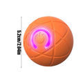 Interactive LED Rolling Ball Toy for Dogs & Cats | USB Rechargeable Interactive Pet Toy Babs Orange