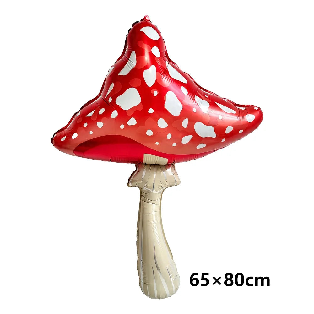 Fairy Mushroom Butterfly Rabbit Foil Balloon Set – Party Decor Party Balloon Set Babs Burgundy As pictures show