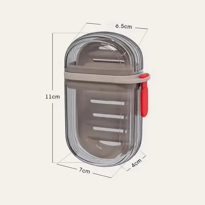 Travel Soap Box with Lid – Leakproof, Draining Soap Case Travel Soap Case Babs