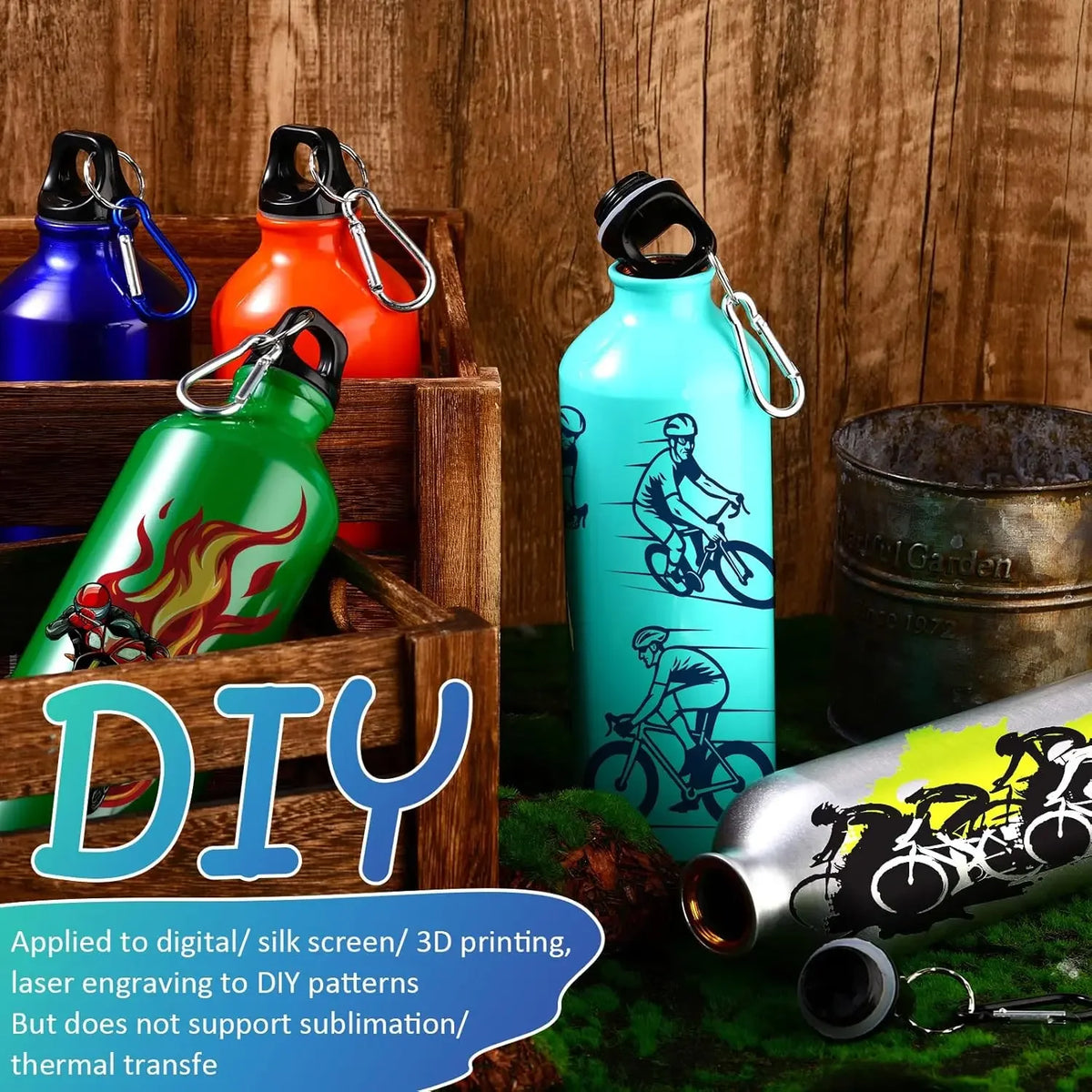 Lightweight Aluminum Bike Water Bottle – Leakproof & BPA-Free Sports Water Bottle Babs