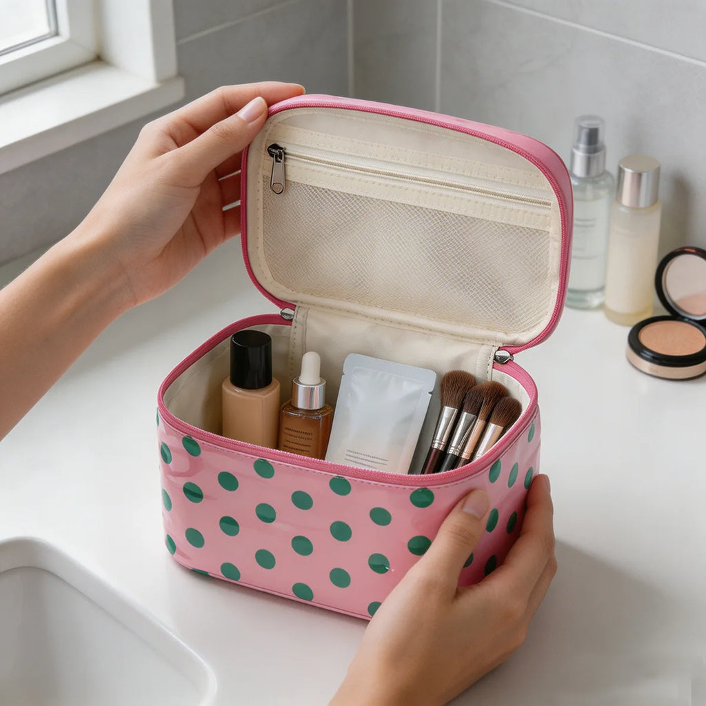 Large Capacity Travel Makeup Bag & Cosmetic Organizer Travel Cosmetic Bag Babs