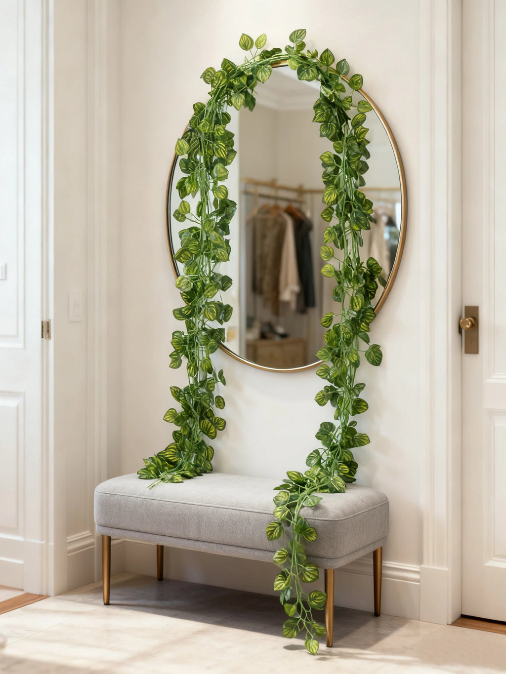 2M Artificial Dill Vine Leaves – Wedding & Home Wall Décor Artificial Vine Decor Babs