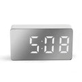 LED Mirror Desk Alarm Clock with Night Light & Snooze – Black LED Alarm Clock Babs Black