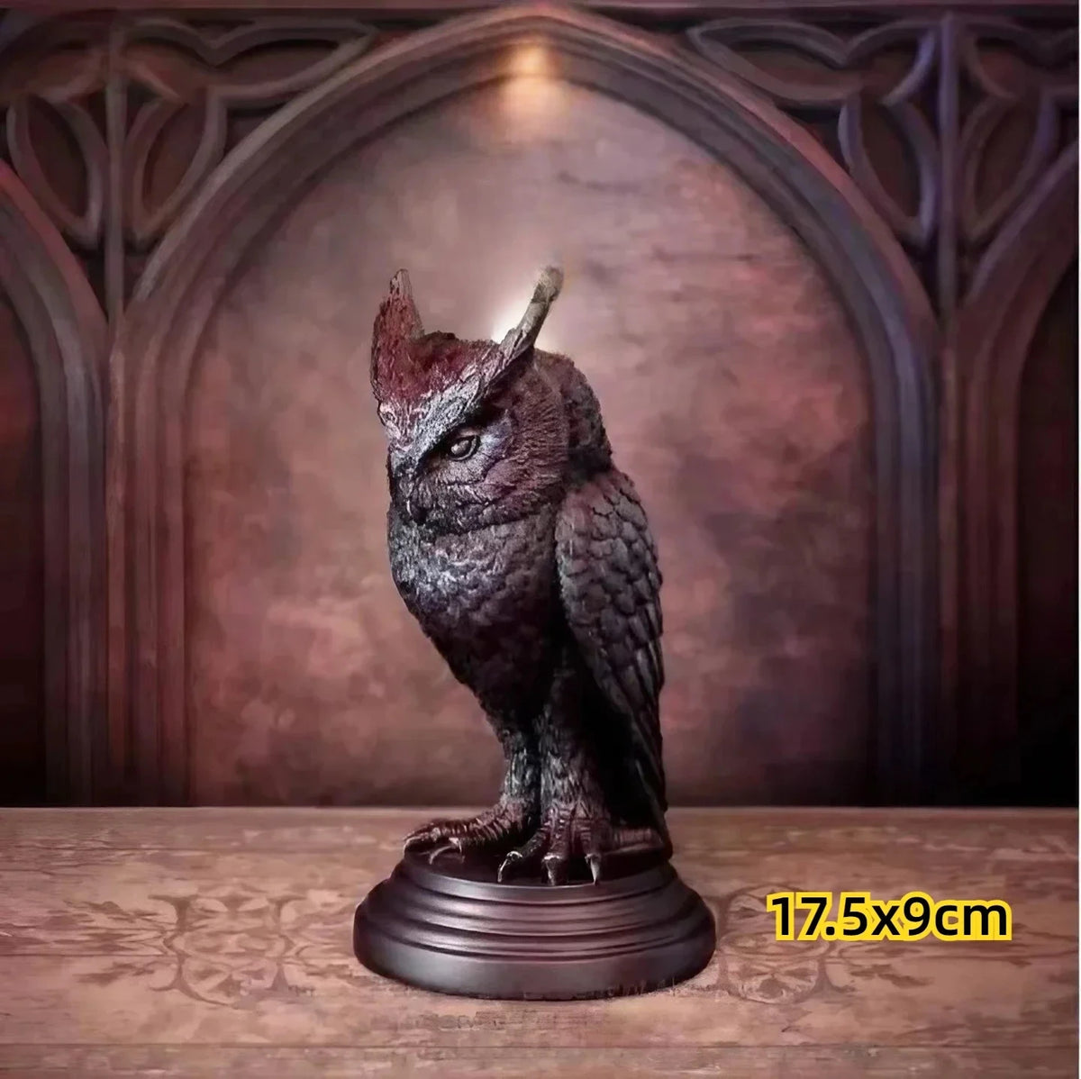 Gothic Owl Raven Halloween Candle Holder Tabletop Ornament Candle Holder Babs Owls