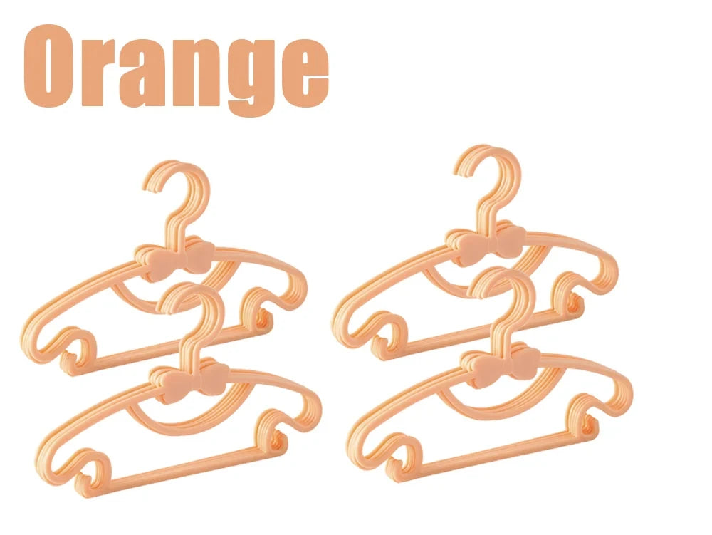 20pcs Kids Plastic Hangers – Children's Closet Organizer Children's Clothing Hangers Babs 20pcs Orange