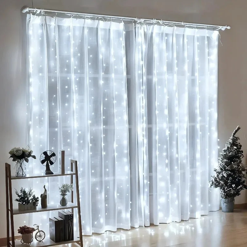 USB LED Fairy Curtain Light – Bedroom & Holiday Decoration LED Curtain Light Babs