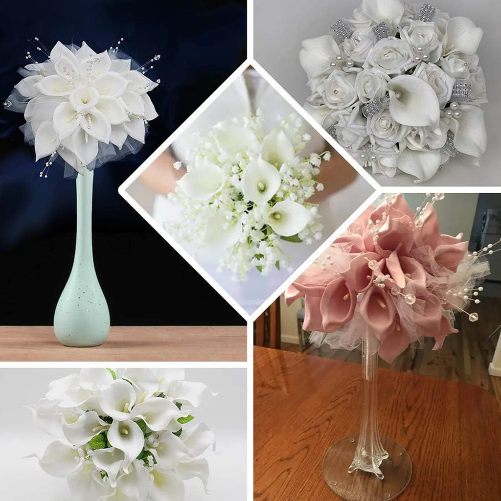 Artificial Horseshoe Lotus Flowers 5/10pcs – Wedding & Home Decor Artificial Flower Stems Babs