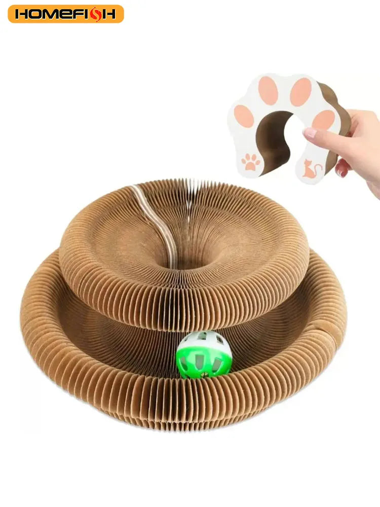 Round Double Tier Corrugated Cat Scratch Board Scratcher Toy Cat Scratcher Toy Babs