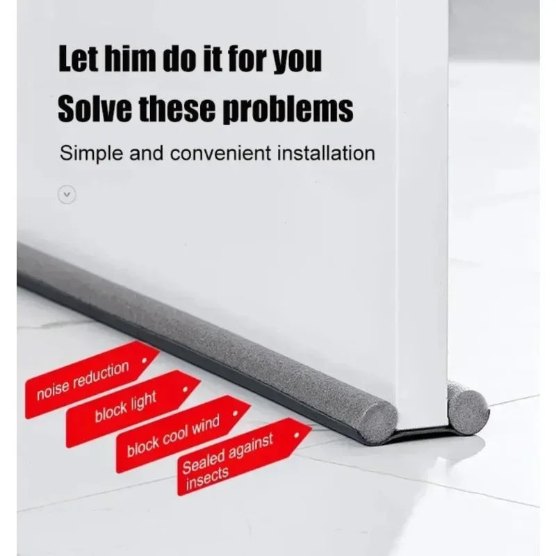 Double Door Draft Stopper Seal Strip – Windproof & Soundproof Door Draft Stopper Babs