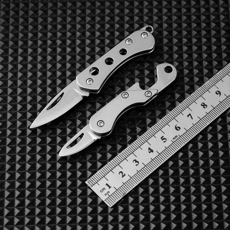 Stainless Steel Folding Pocket Knife – Keychain EDC Tool Folding Pocket Knife Babs