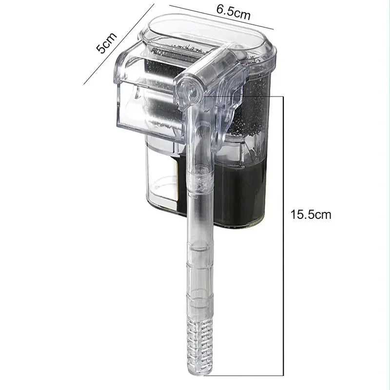 HOMEFISH Mini USB Aquarium Filter 2.5W 250L/H for Tanks ≤30cm Aquarium Filter Babs
