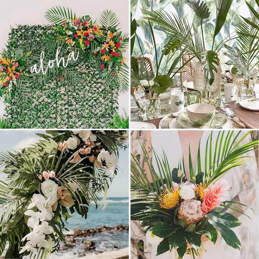 Artificial Tropical Palm Leaves 5pcs – Faux Plant Décor Artificial Plant Décor Babs