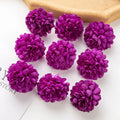 40/80pcs Silk Artificial Hydrangea Heads – Wedding & DIY Décor Artificial Flower Heads Babs color 11 40 pcs