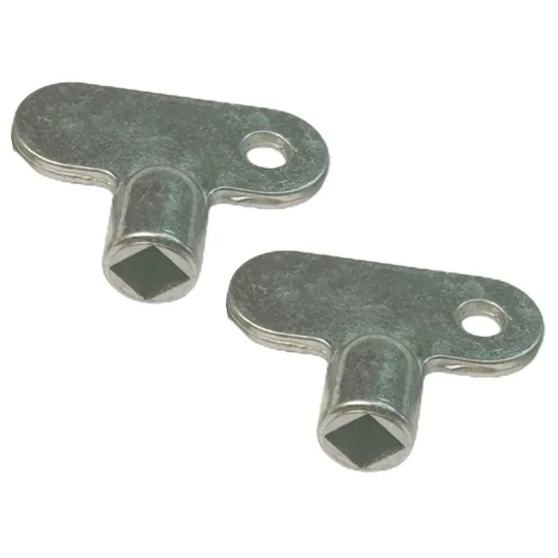 2PCS Radiator Bleed Key Zinc Alloy 5×5mm Air Vent Wrench Radiator Bleed Key Babs