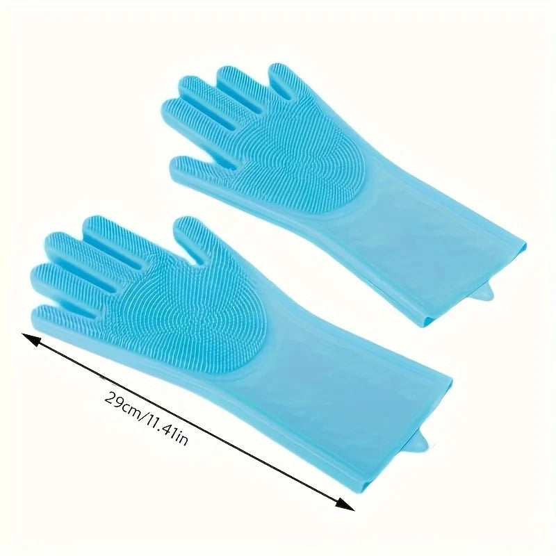 Silicone Pet Grooming Glove – Dog & Cat Hair Removal Brush Pet Grooming Glove Babs Blue