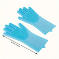 Silicone Pet Grooming Glove – Dog & Cat Hair Removal Brush Pet Grooming Glove Babs Blue