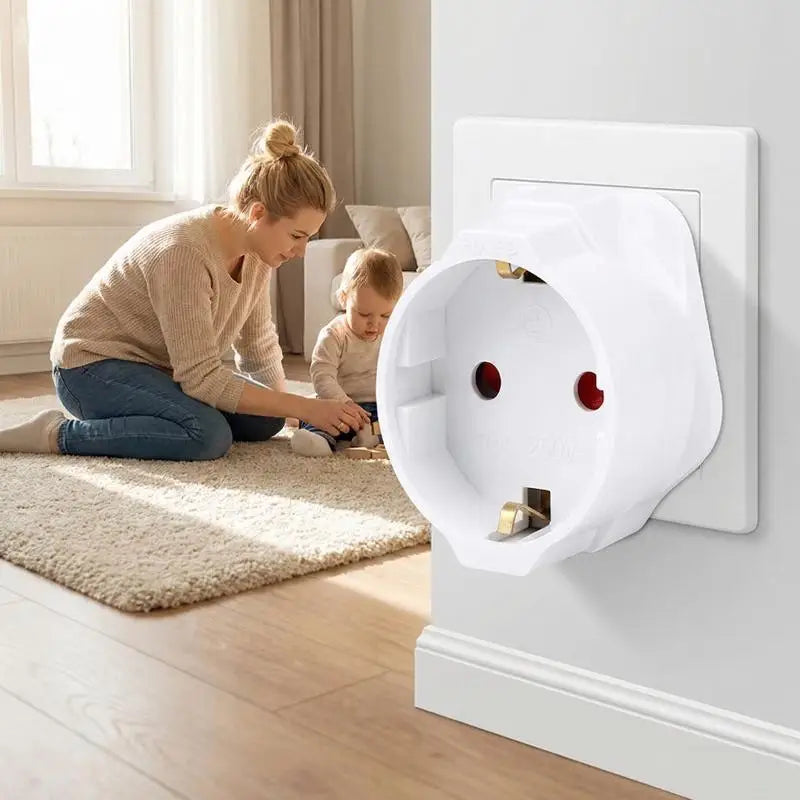EU to UK Plug Adapter – 250V 13A Fused Travel Converter Travel Plug Adapter Babs