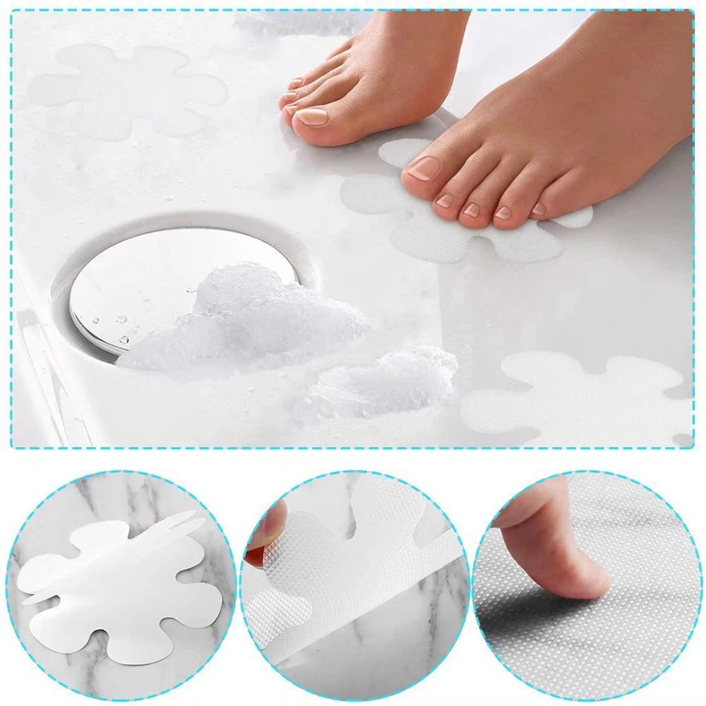 Non-Slip Bathtub Shower Stickers – Anti-Slip Safety Grip Decals Non-Slip Safety Stickers Babs