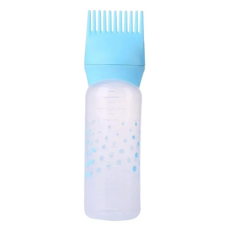 Refillable Hair Dye Applicator Brush Bottle – Salon Tool Hair Color Applicator Babs Blue