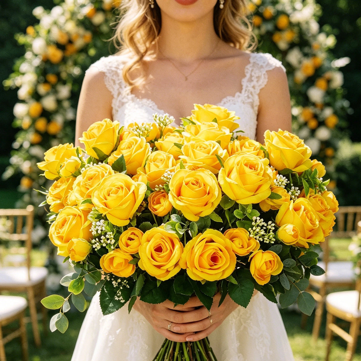 Artificial Silk Rose Bouquet – Wedding & Home Décor Artificial Flower Bouquet Babs