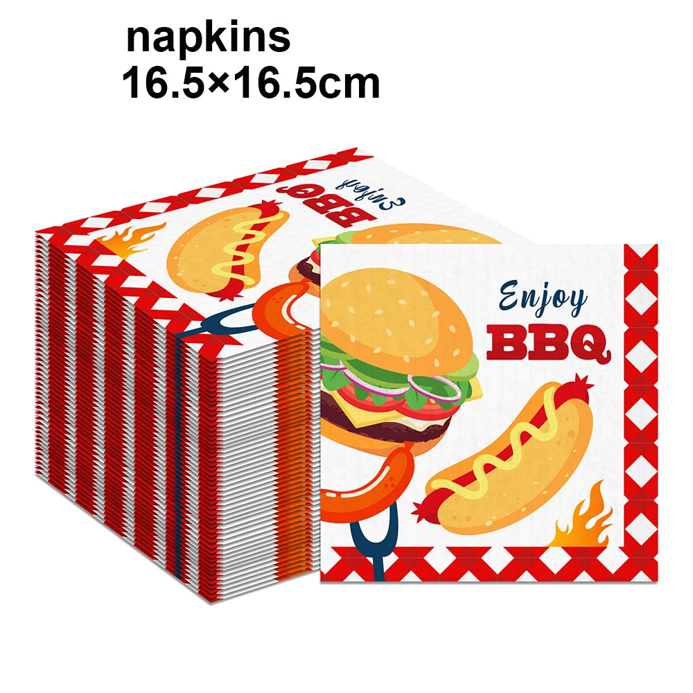 Pizza Party Paper Napkins – Disposable Cocktail Napkins 20/40/60 Disposable Party Napkins Babs napkins C 60pcs