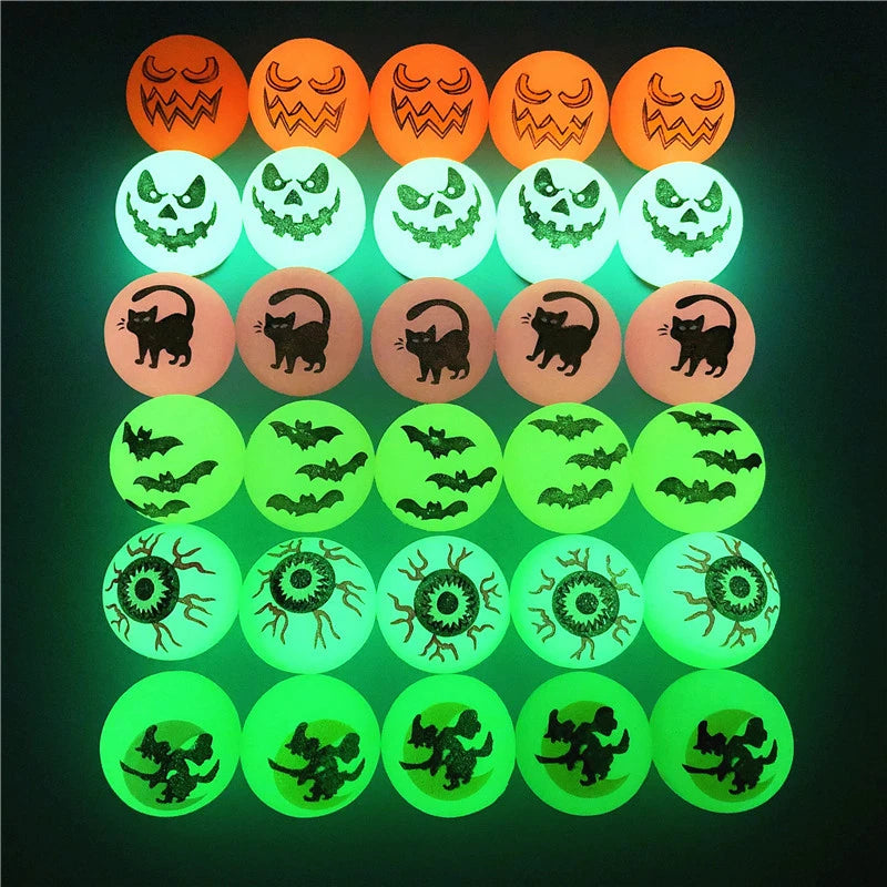 Halloween Glow in the Dark Bouncing Balls – 10-50 Pc Party Favors Glow Bouncing Ball Babs