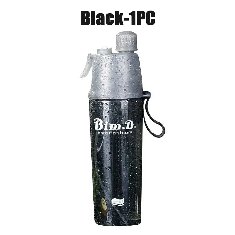 Cooling Mist Spray Water Bottle 650ml – Portable Sports Travel Mist Spray Water Bottle Babs