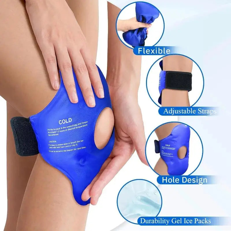 XL Knee Gel Wrap – Reusable Hot & Cold Therapy Ice Pack Knee Therapy Wrap Babs