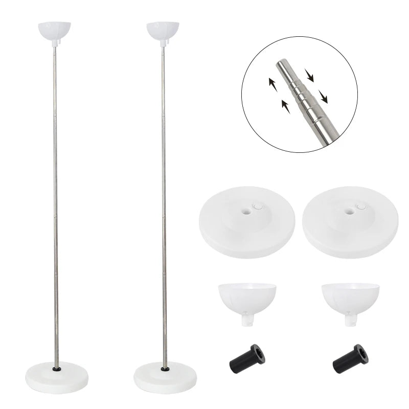 2M Adjustable Balloon Column Stand Kit – Party Tower Pillar Balloon Column Stand Babs