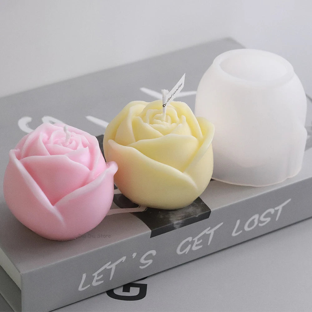Rose Silicone Mold – DIY Candle, Soap, Resin & Chocolate Mold Silicone Craft Mold Babs