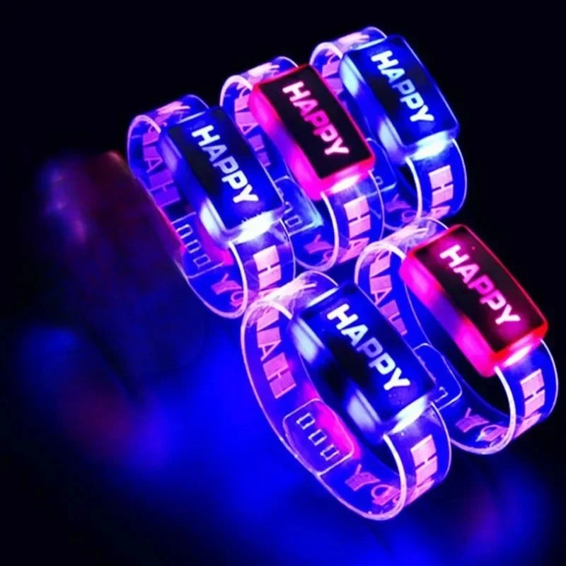 LED Light Up Glow Bracelet Wristband – Party, Halloween & Cosplay LED Glow Wristband Babs