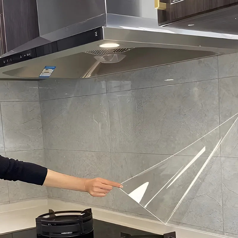 Electrostatic Kitchen Wall Film – Oil & Stain-Resistant Guard Wall Protective Film Babs
