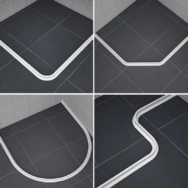 30mm Rubber Bathroom Water Baffle Strip – 1M Waterproof Separator Bathroom Baffle Strip Babs