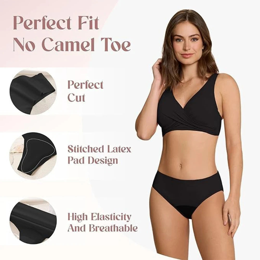 Women's Seamless No-Show Briefs – Camel Toe Concealer Women's Seamless Briefs Babs
