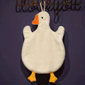 Cartoon Duck Hanging Hand Towels – Kitchen & Bathroom Décor Decorative Hand Towel Babs White