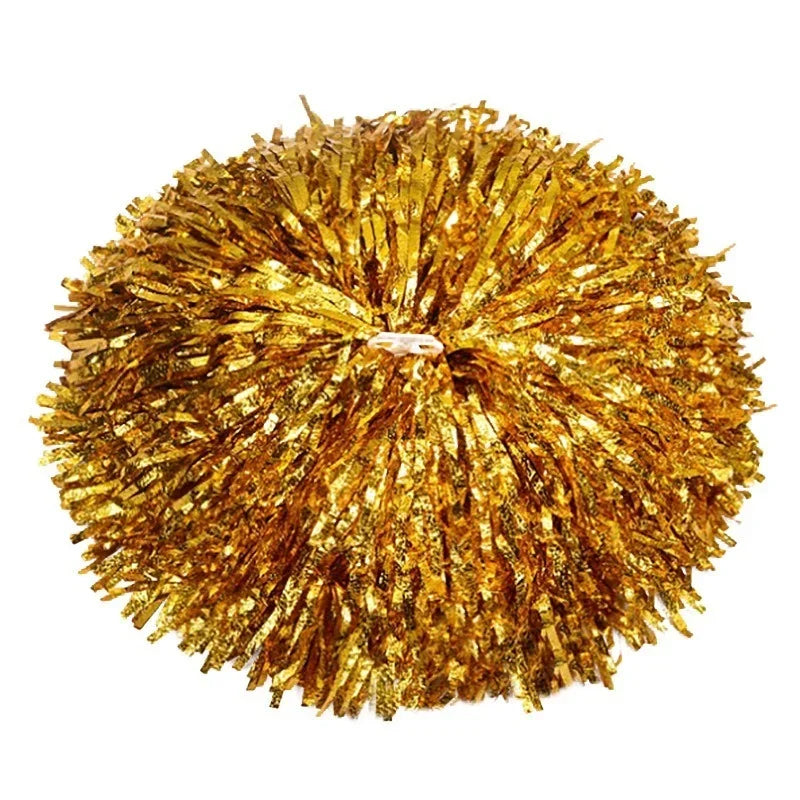Metallic Cheerleader Pompoms – Aluminum Foil Sports & Dance Cheerleader Pompoms Babs