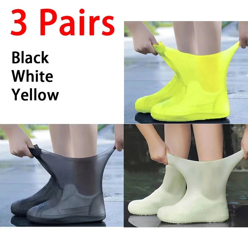 Waterproof Silicone Rain Shoe Covers – Rubber Boot Protectors