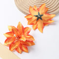 35CM Artificial Silk Rose Flower – Wedding & Home Decor Artificial Silk Flower Babs Orange 10Pcs