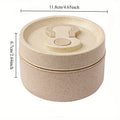 Babs Kids Lunch Box with Lid – 450ml Microwaveable Round Kids Lunch Box Babs Beige