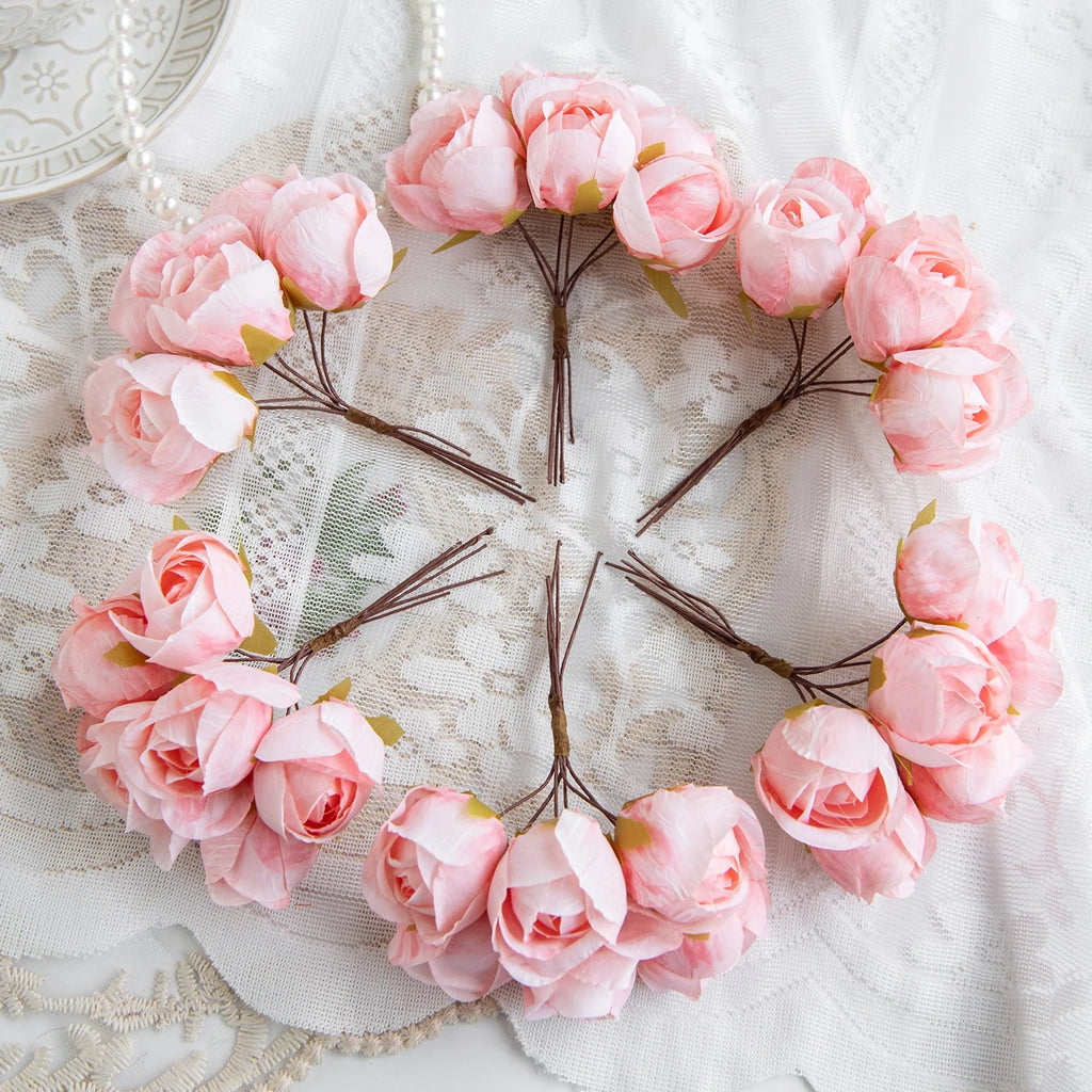 Silk Artificial Carnation Mini Bouquet – Wedding & Home Decor Artificial Silk Flowers Babs