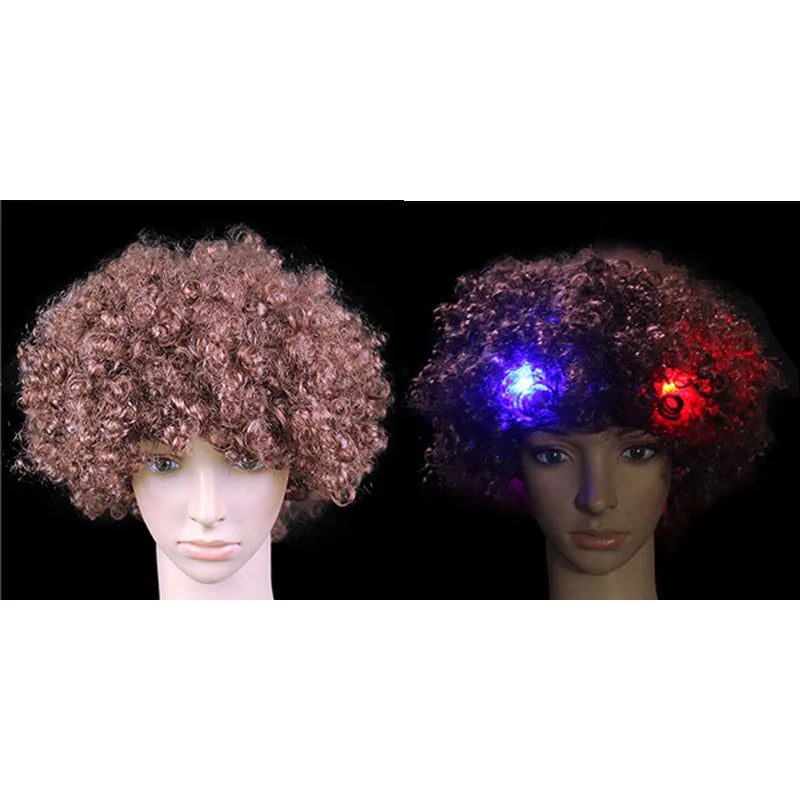 LED Light-Up Clown Headband Flashing Glow Party Accessory LED Party Headband Babs Brown
