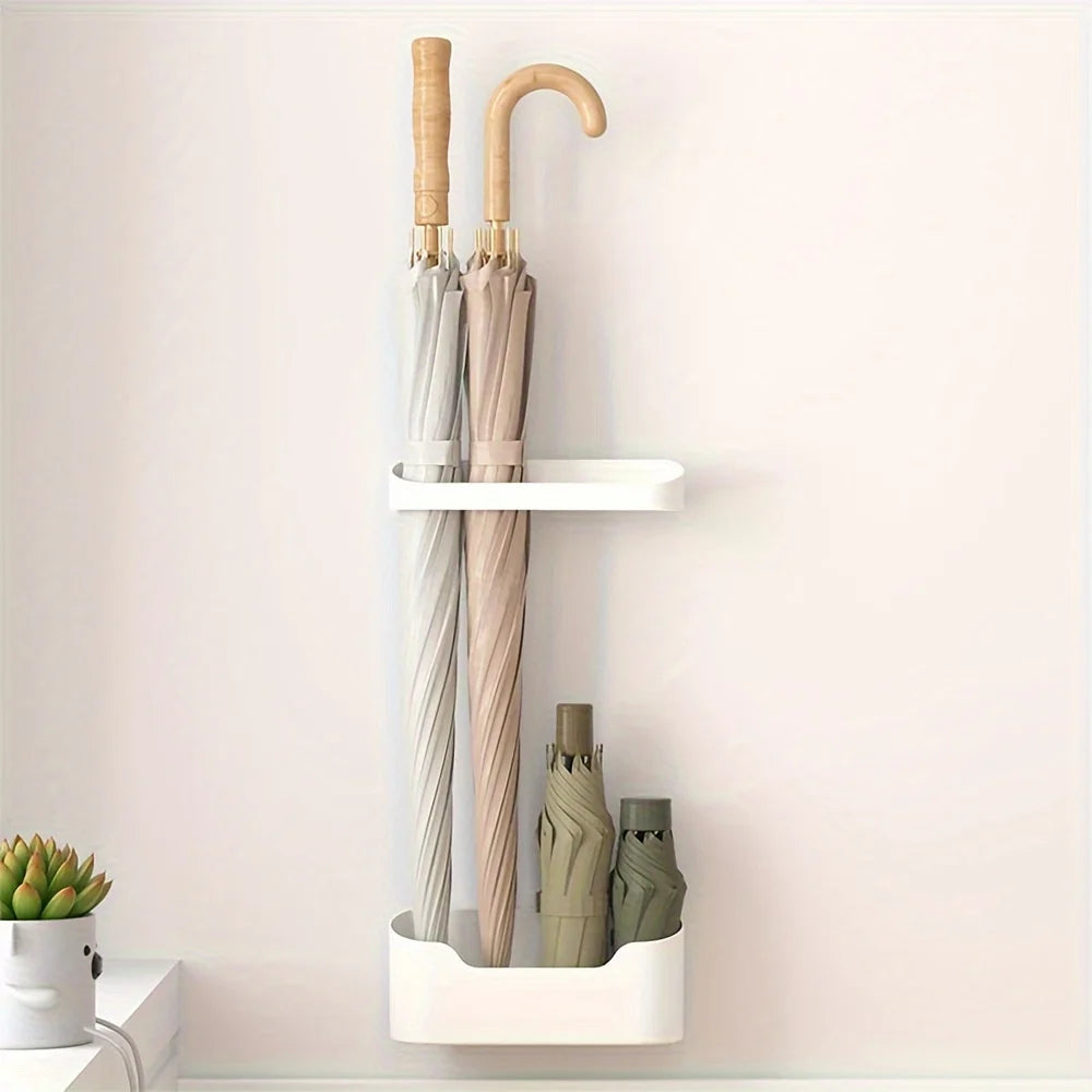 Wall Mounted Umbrella Holder – Nail-Free Multi-Use Storage Rack Umbrella Storage Rack Babs